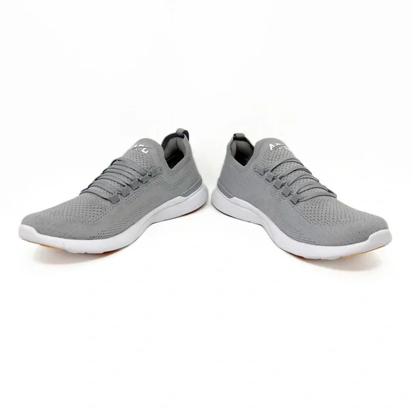 SOLD! APL Men’s TechLoom Breeze Running Shoes in Harbor Grey/White Shoes - Picture 4 of 11